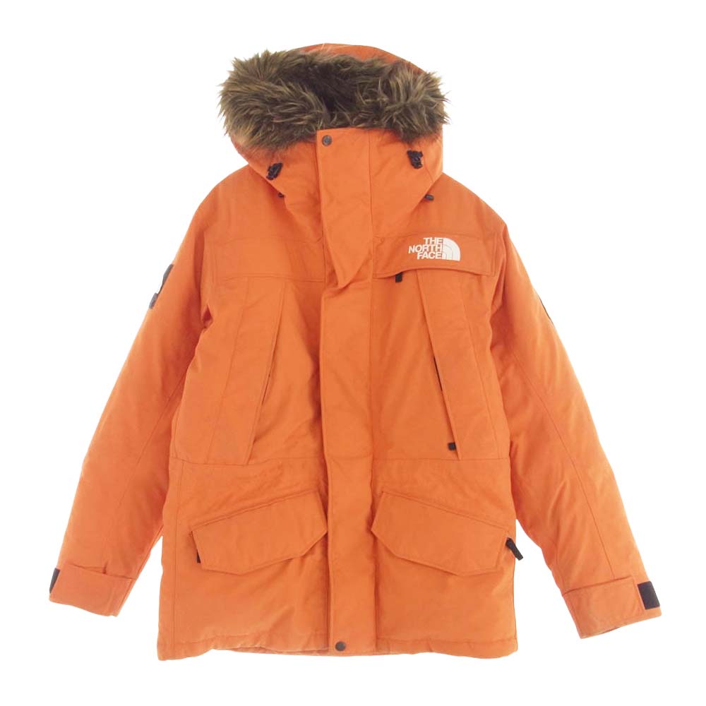 THE NORTH FACE ノースフェイス ND91807 Antarctica Parka アンタークティカ パーカ フェイクファー付き ダウン  ジャケット オレンジ系 M【中古】