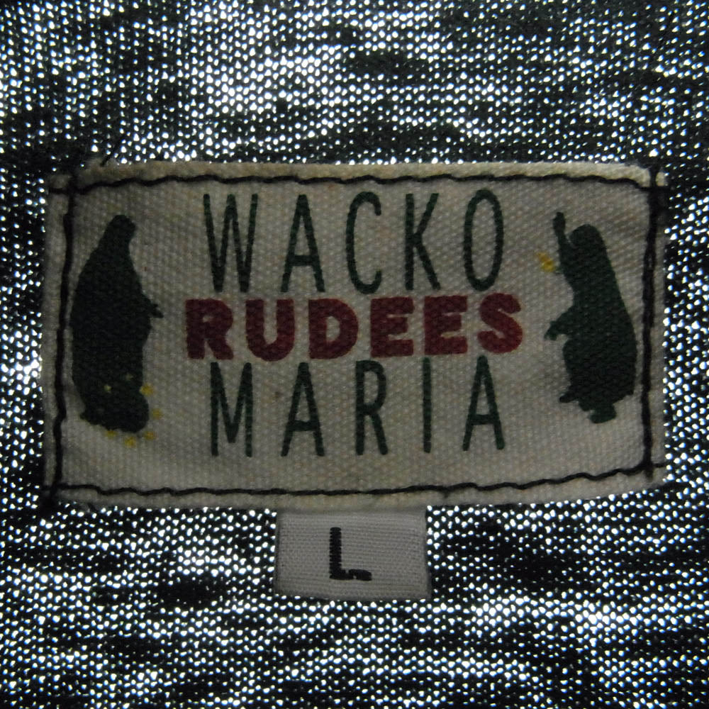 WACKO MARIA ワコマリア ハイネック フーディー パーカー ロゴ刺? ブラック系【中古】
