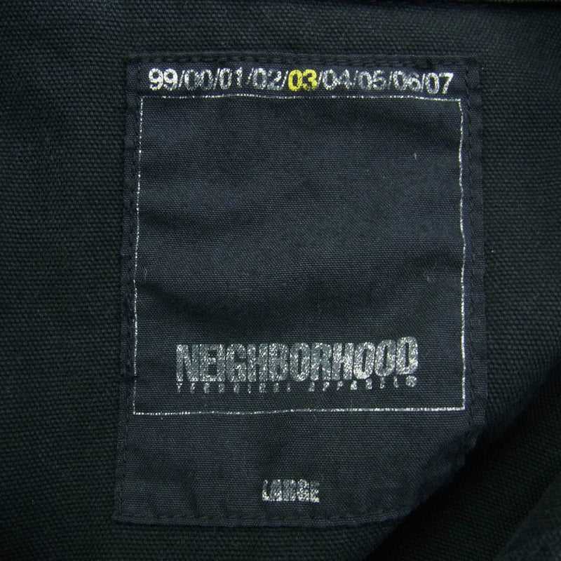 NEIGHBORHOOD ネイバーフッド DCNH-JK-02 COVERALL カバーオール ジャケット ブラック系 L【中古】