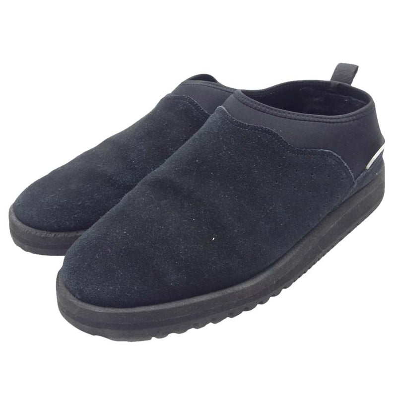 SUICOKE スイコック mouton sabo ムートン サボ スニーカー シューズ ブラック ブラック系 27cm【中古】