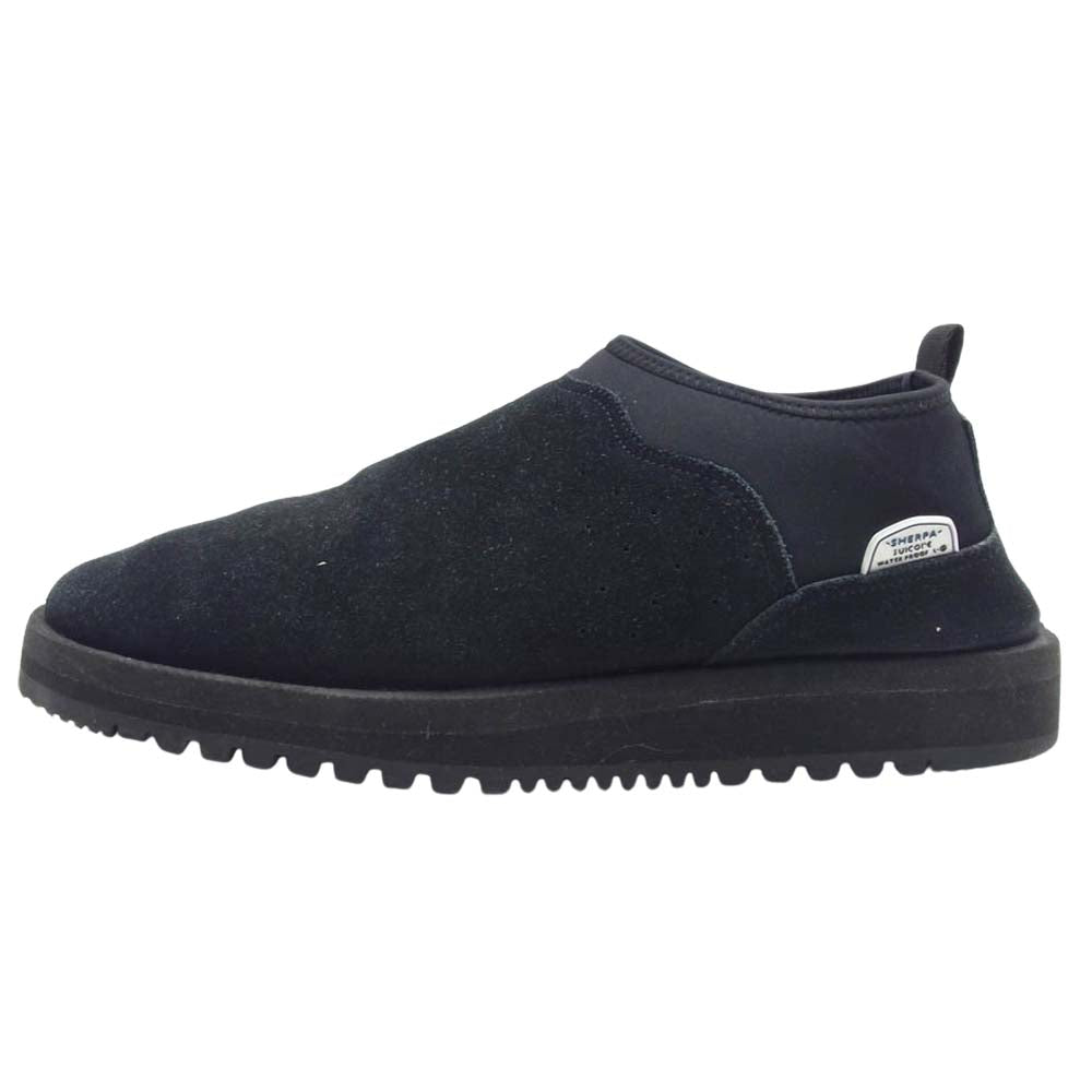 SUICOKE スイコック mouton sabo ムートン サボ スニーカー シューズ ブラック ブラック系 27cm【中古】