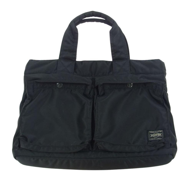 PORTER ポーター 622-76995 TANKER TOTE BAG タンカー トートバッグ ハンドバッグ ブラック系【中古】