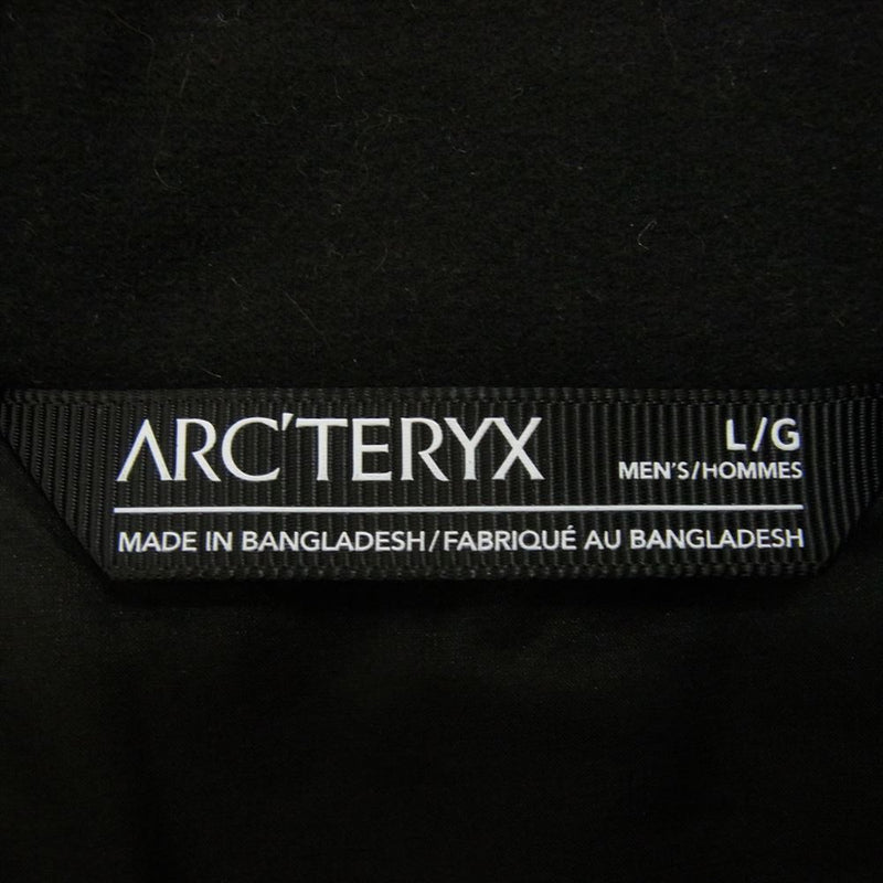 ARC'TERYX アークテリクス atom jacket アトム ジャケット 中綿 ジャケット ブラック系 L【新古品】【未使用】【中古】