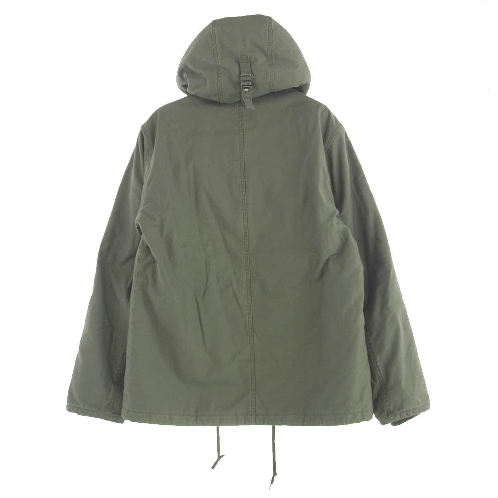 エクストララージ 134515 ミリタリー コート フード付き ファー欠品 カーキ系 XL【中古】