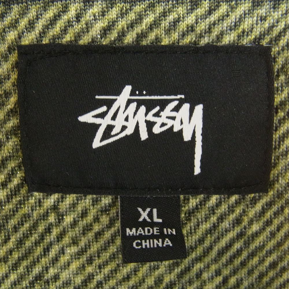 STUSSY ステューシー 118344 フリース ジップアップ ジャケット チェック柄 XL【中古】