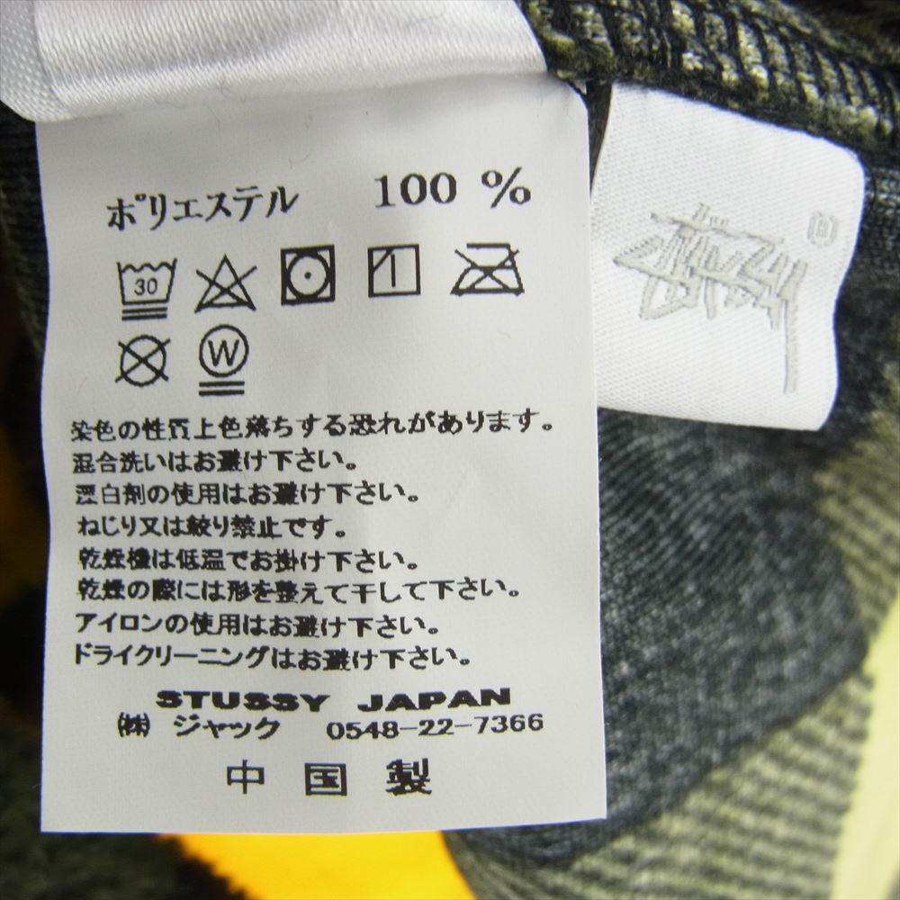 STUSSY ステューシー 118344 フリース ジップアップ ジャケット チェック柄 XL【中古】