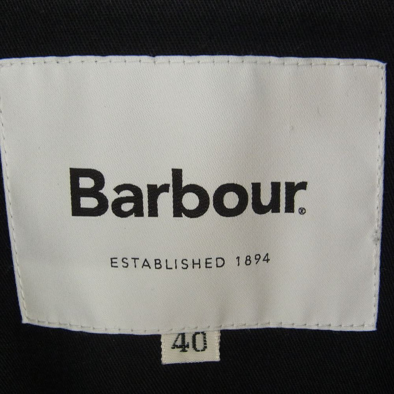 Barbour バブアー 1902324 BEAUFORT ヘリンボーン ジャケット ジップアップ コート ブラック系 40【中古】