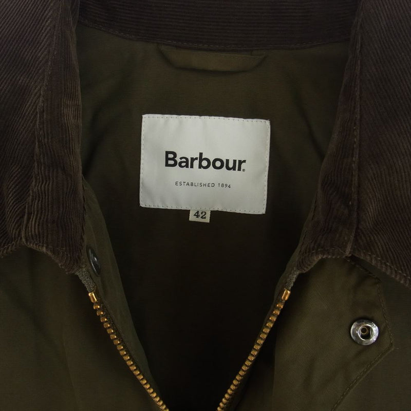 Barbour バブアー 19AW 1901185 CLASSIC BADELE クラシック ビデイル ノンオイルドジャケット カーキ系 42【美品】【中古】