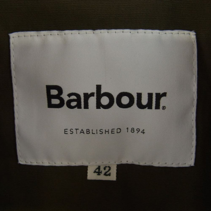 Barbour バブアー 19AW 1901185 CLASSIC BADELE クラシック ビデイル ノンオイルドジャケット カーキ系 42【美品】【中古】