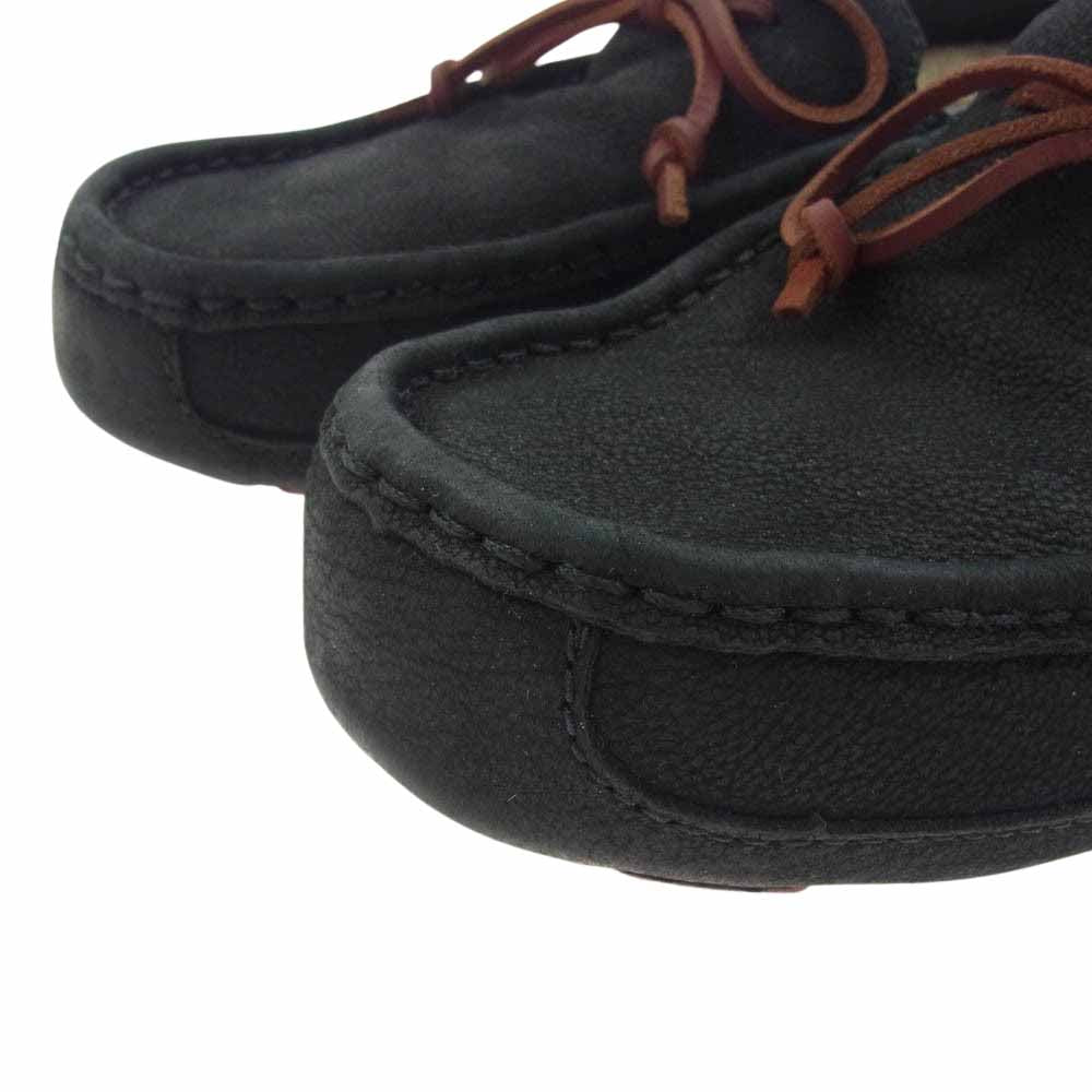 UGG アグ 着脱可能 ムートン インソール ローファー ブラック系 26cm【中古】