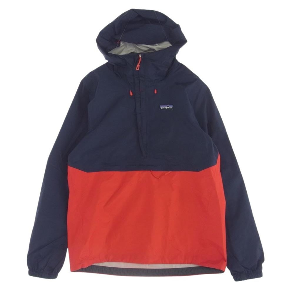 patagonia パタゴニア 83932SP16 Torrentshell Pullover トレントシェル プルオーバー ナイロン ジャケット ネイビー系 レッド系 S【中古】