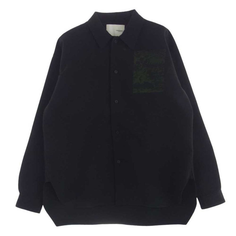 yoshio kubo ヨシオクボ YKF23202 L/S SHIRT SHAOLIN 刺繍 シャオリン シャツ ジャケット ブラック系 2【中古】