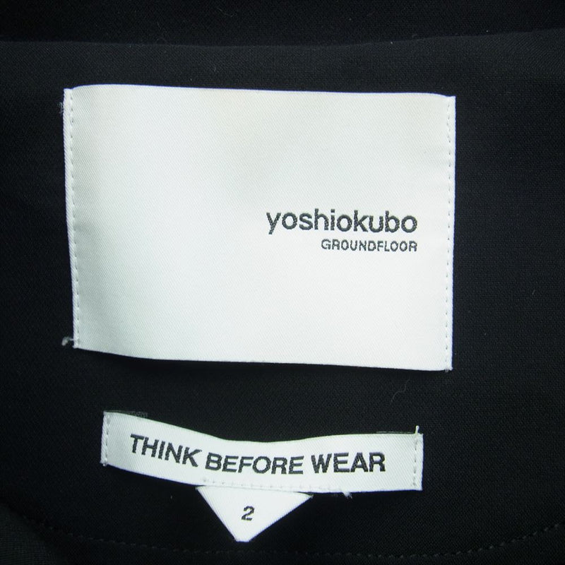 yoshio kubo ヨシオクボ YKF23202 L/S SHIRT SHAOLIN 刺繍 シャオリン シャツ ジャケット ブラック系 2【中古】