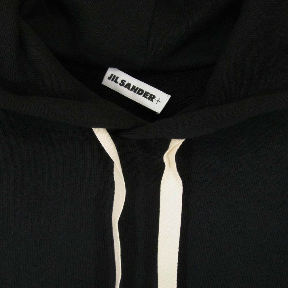 JIL SANDER+ ジルサンダープラス J47GU0105 SWEATSHIRT W/HOODIE プルオーバー スウェット パーカー ブラック系 M【中古】