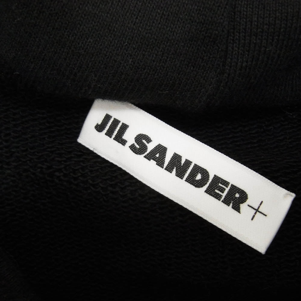 JIL SANDER+ ジルサンダープラス J47GU0105 SWEATSHIRT W/HOODIE プルオーバー スウェット パーカー ブラック系 M【中古】