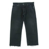 MAISON MARGIELA メゾンマルジェラ 21SS S50LA0185 10ライン Memory Of Denim メモリーオブ カットオフ ボタンフライ 5ポケット デニム パンツ ジーンズ ブラック系 32【中古】