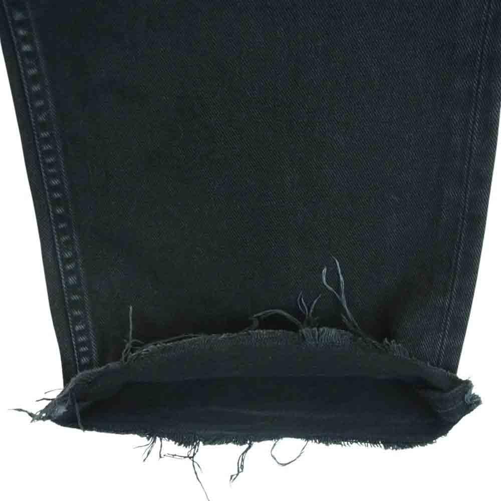 MAISON MARGIELA メゾンマルジェラ 21SS S50LA0185 10ライン Memory Of Denim メモリーオブ カットオフ ボタンフライ 5ポケット デニム パンツ ジーンズ ブラック系 32【中古】