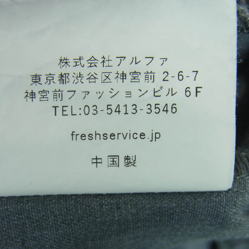 FreshService フレッシュサービス 22AW FSW-22-PT-182 CORPORATE EASY PANTS コーポレートイージー スラックス パンツ グレー系 F【美品】【中古】