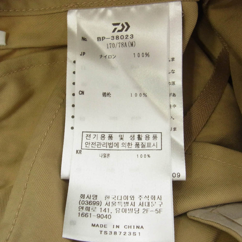 DAIWA PIER39 ダイワピア BP-38023 TECH EASY TROUSERS TWILL テック イージー トラウザー ツイル パンツ ベージュ ベージュ系 M【中古】