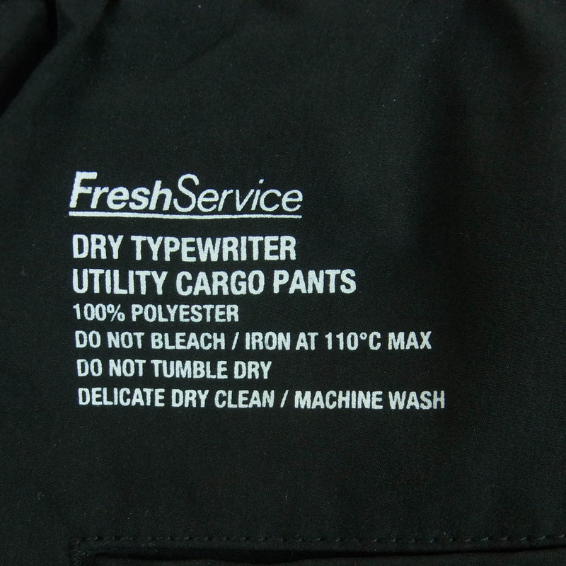 FreshService フレッシュサービス 23AW FSW-23-PT-171 DRY TYPEWRITER UTILITY CARGO PANTS ドライ タイプライター ユーティリティ カーゴ パンツ ブラック系 O/S【中古】