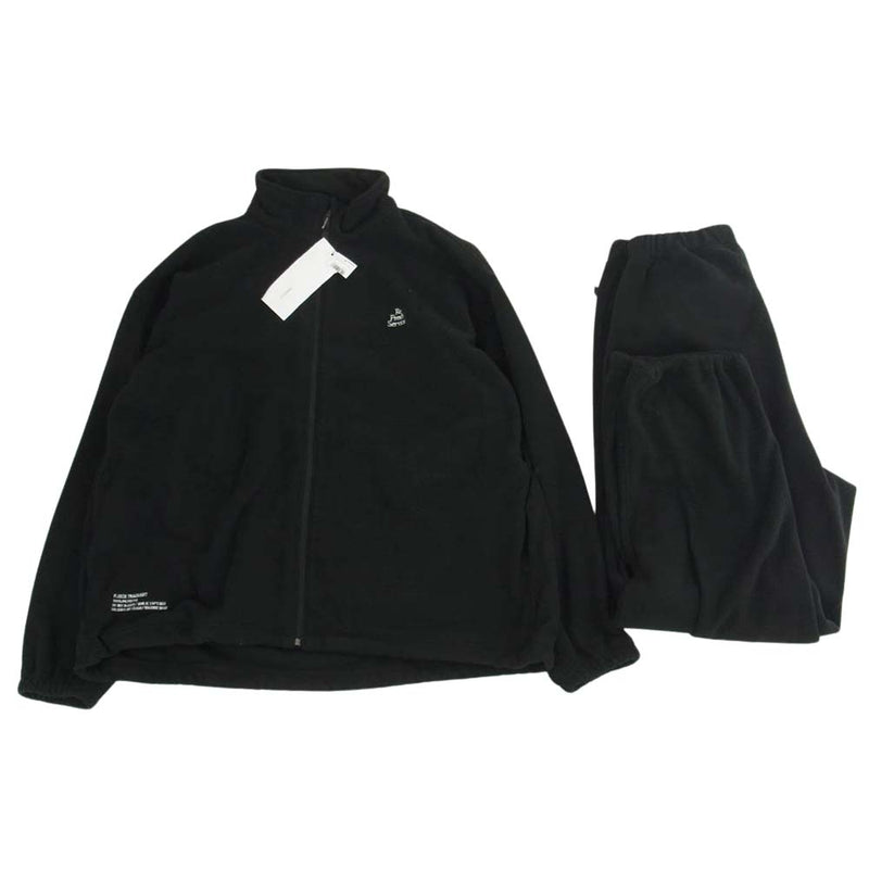 FreshService フレッシュサービス 23AW FSW-23-ST-261 FLEECE TRACK SUIT ジップアップ フリーストラックジャケット ドローコードフリース パンツ セットアップ ブラック ブラック系 M【中古】