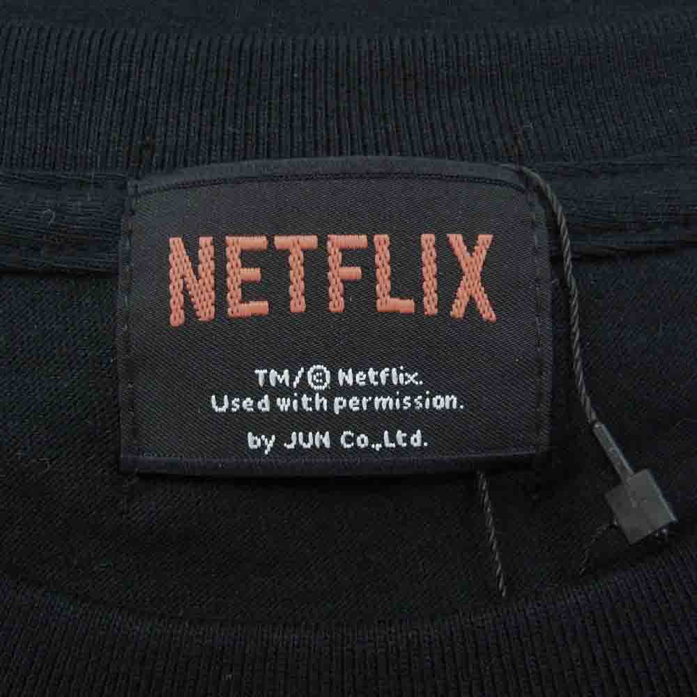 ネットフリックス 極悪女王 プリント Ｔシャツ ブラック系 L【新古品】【未使用】【中古】