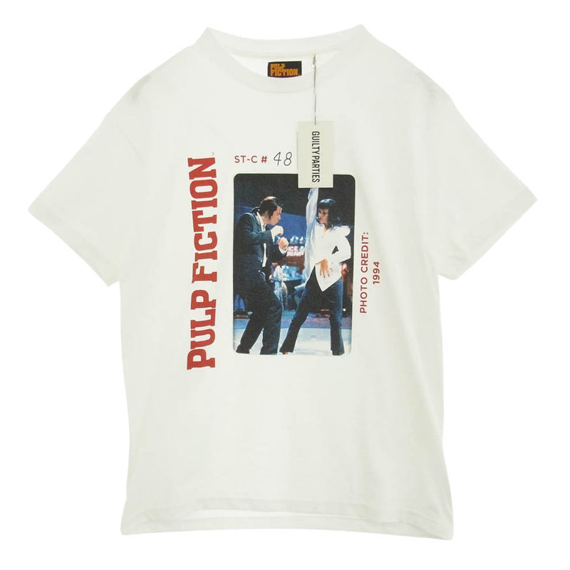 WACKO MARIA ワコマリア 24AW × PULP FICTION Tee パルプフィクション コラボ Ｔシャツ ホワイト系 L【新古品】【未使用】【中古】