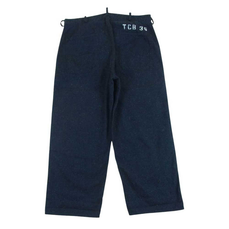 ティーシービージーンズ Seamens Trousers デッキ パンツ ボタンフライ 日本製 インディゴブルー系 36【中古】