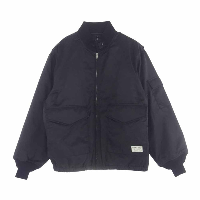 WACKO MARIA ワコマリア 24FW-WMO-SW01 × SPIEWAK スピワック G-8 FLIGHT JACKET フライト ジャケット ブラック系 L【新古品】【未使用】【中古】