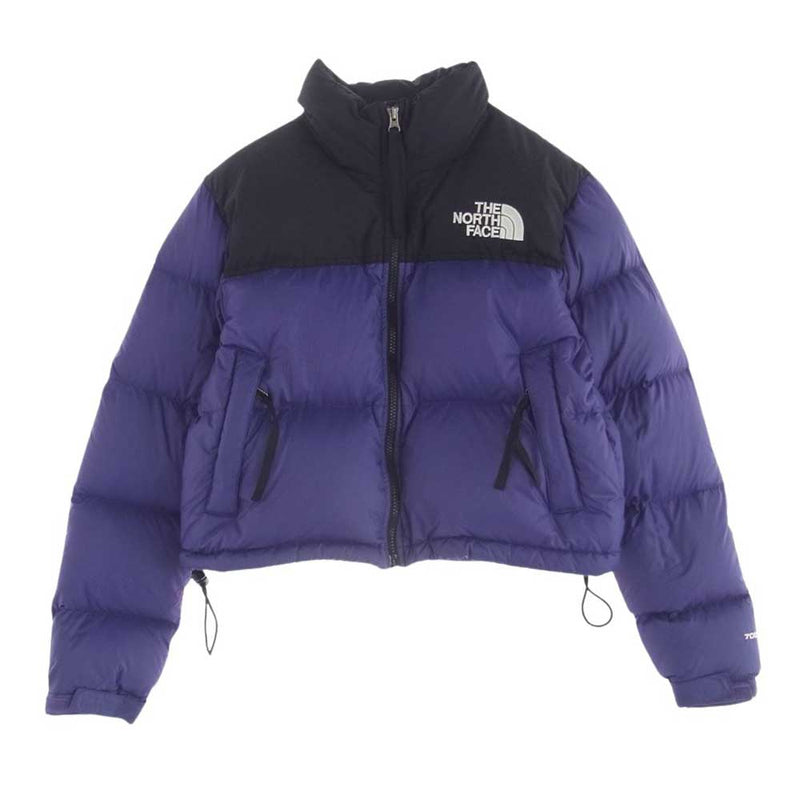 THE NORTH FACE ノースフェイス NF0A3XE2 Nuptse Crop Jacket ダウン ジャケット ブラック系 パープル系 S【中古】