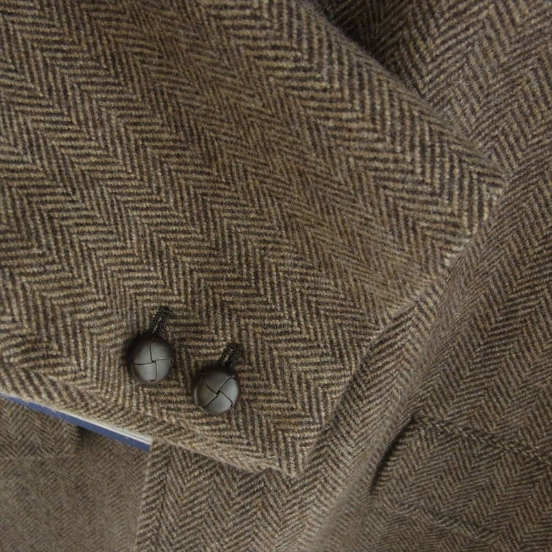 アンライクリー 23AW U23F-16-0002 Assembled Sports Coat Wool Tweed エルボーパッチ ツイード テーラード ジャケット ブラウン系 M【極上美品】【中古】