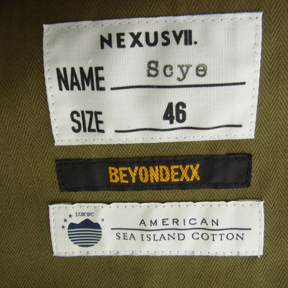 Scye サイ 23AW 1123-43403-UM37 NEXUSVII.×Scye BEYONDEXX Denim Jacket　ビヨンデックス デニム ジャケット インディゴブルー系 46【極上美品】【中古】