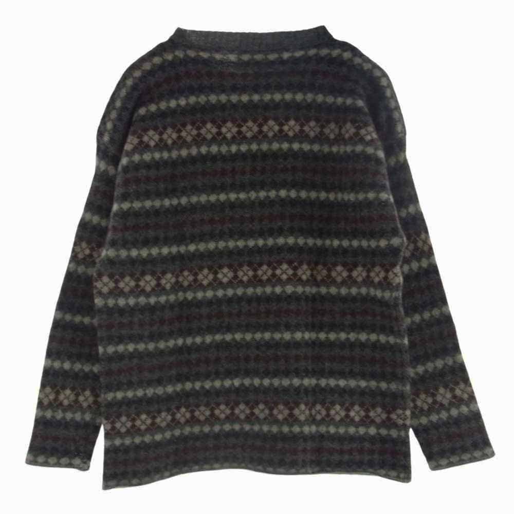 アバクロンビー THE BIG SWEATER アーガイル ウール ニット セーター グレー系 L【中古】