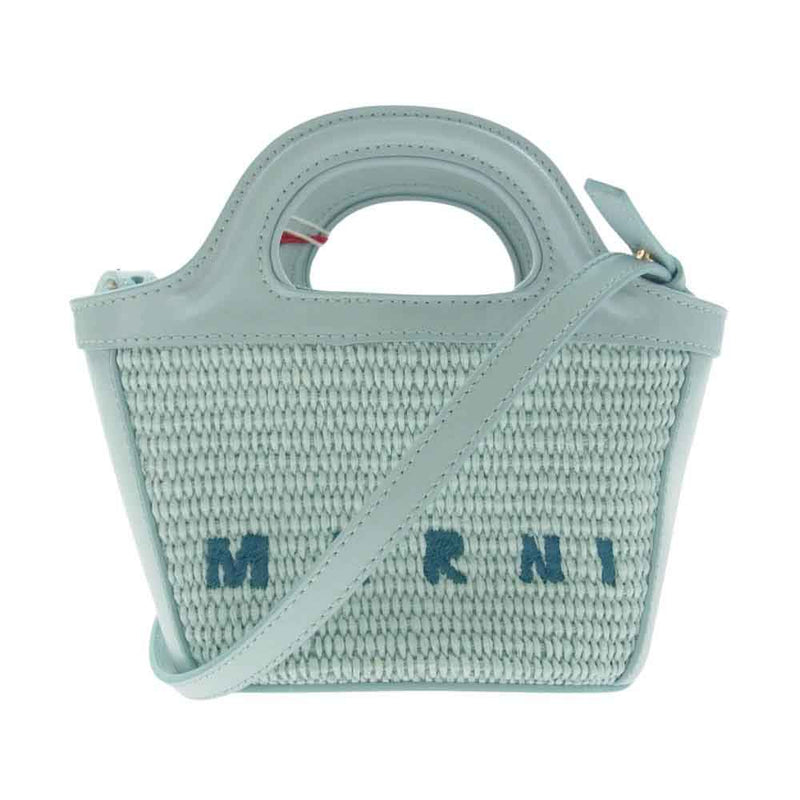 MARNI マルニ BMMP0067Q0P3860 TROPICALIA MICRO トロピカリア マイクロ ショルダー バッグ ライトブルー系 UNI【中古】