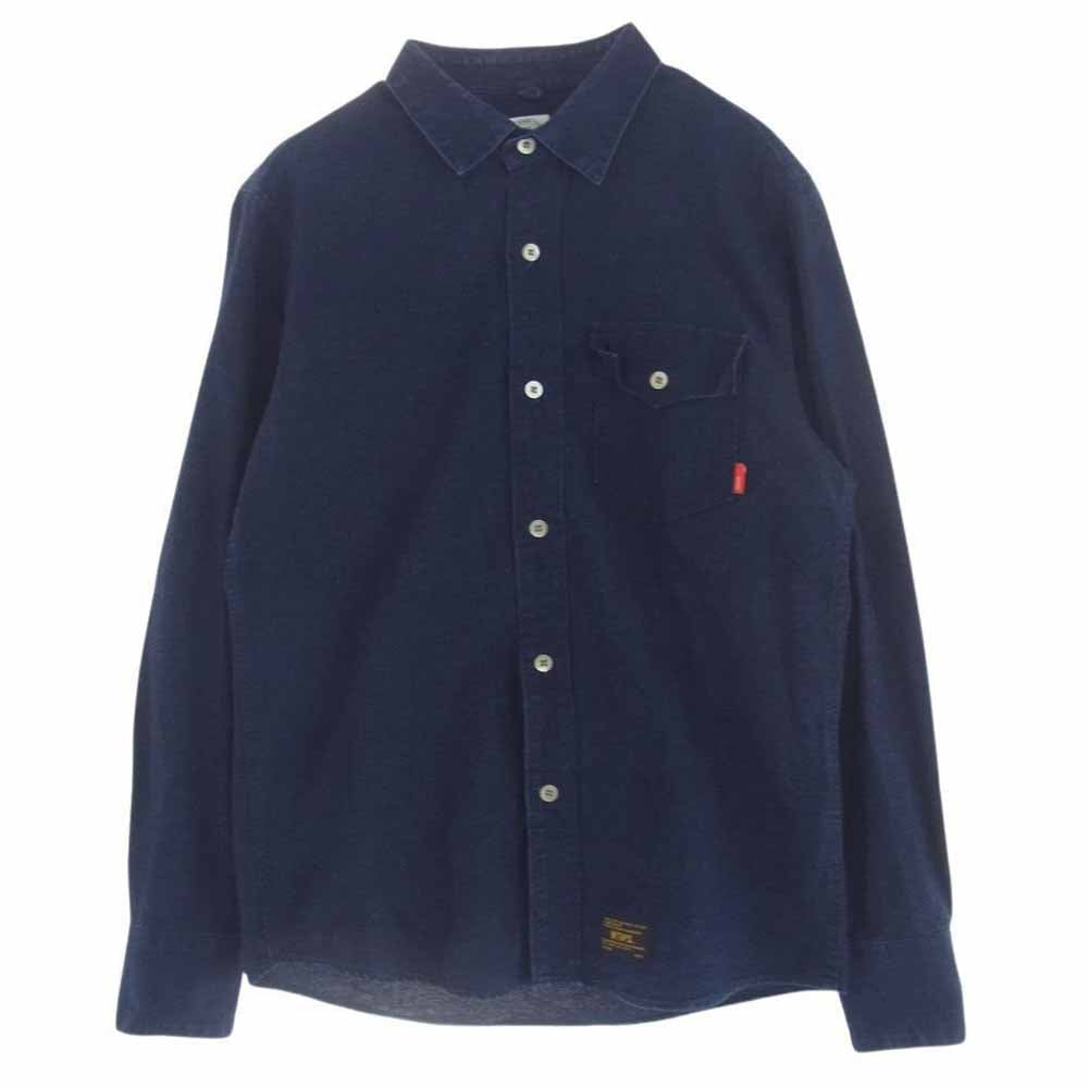 WTAPS ダブルタップス 142GWDT-SHM11 INDIGO OX L/S SHIRTS インディゴ デニム 長袖 シャツ インディゴブルー系 M【中古】