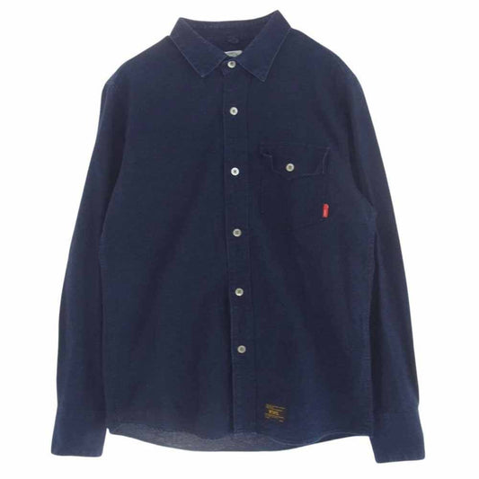 WTAPS ダブルタップス 142GWDT-SHM11 INDIGO OX L/S SHIRTS インディゴ デニム 長袖 シャツ インディゴブルー系 M【中古】