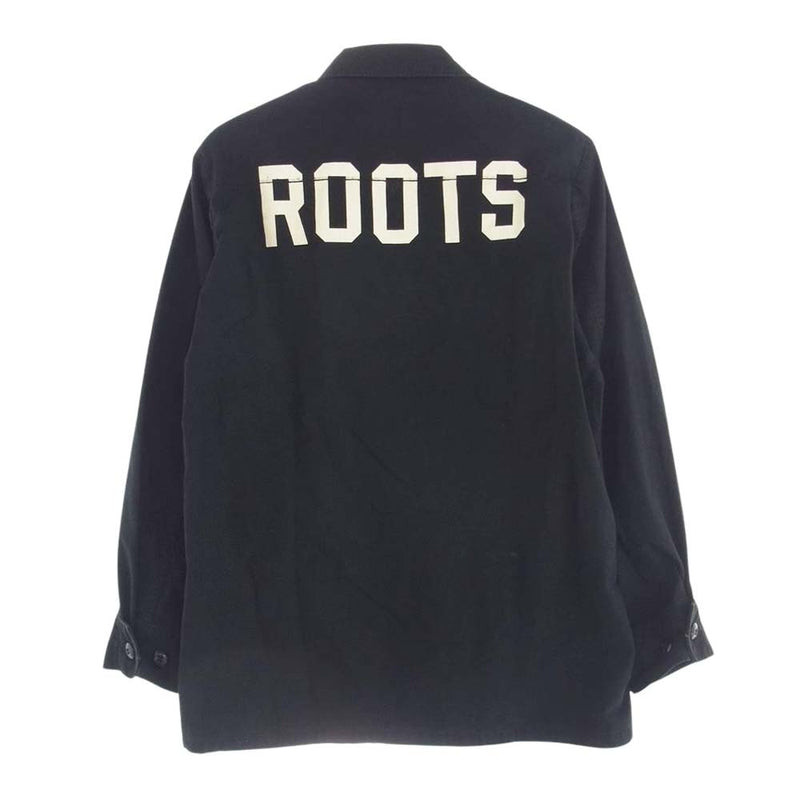 WACKO MARIA ワコマリア roots ロゴ バックプリント ファティーグ ジャケット ブラック系 S【中古】