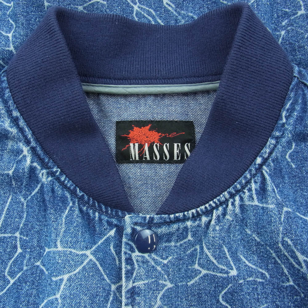 MASSES マシス 19SS DENIM CRACK RIB JKT デニム クラック ジャケット インディゴブルー系 M【中古】