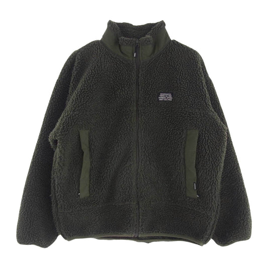 NEIGHBORHOOD ネイバーフッド 22AW 222SZNH-JKM06 BOA FLEECE JACKET ボア フリース ジャケット カーキ系 M【中古】