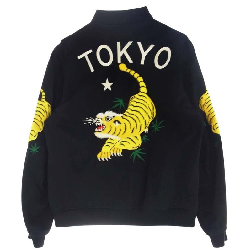 WACKO MARIA ワコマリア 14SS-VET-03 14SS REVERSIBLE VIETNAM JKT リバーシブル ベトナム ジャケット 総虎柄 刺繍 ブラック系 M【中古】