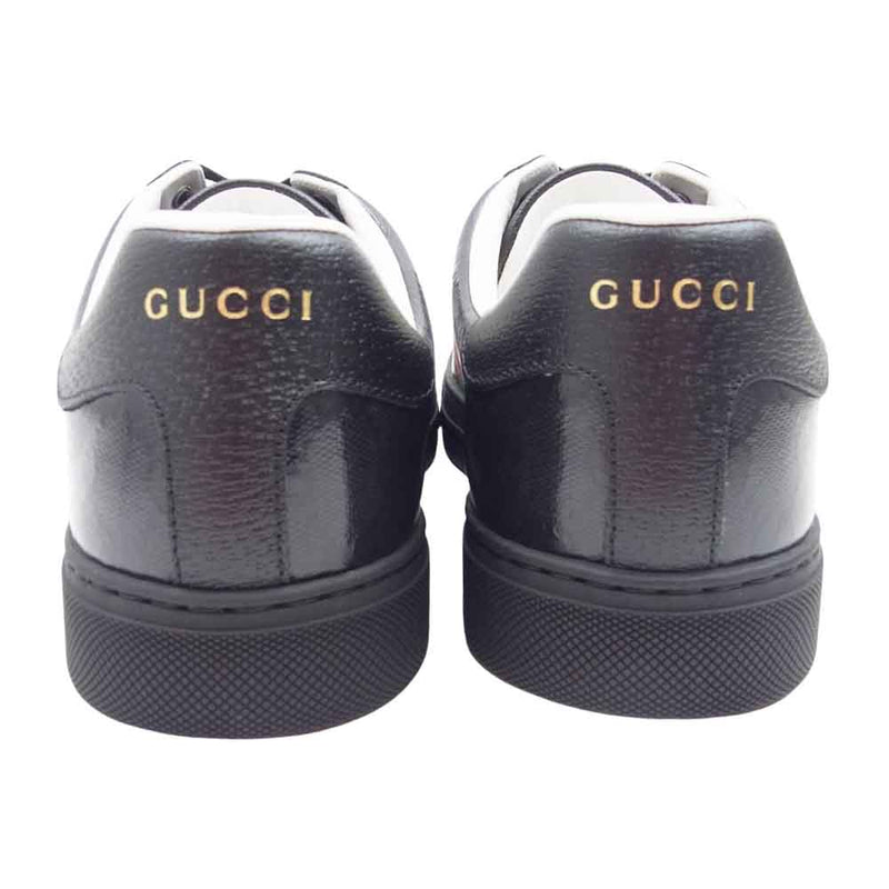 GUCCI グッチ 760775 クリスタル シェリーライン GGキャンバス ローカット スニーカー ブラック系 7【極上美品】【中古】