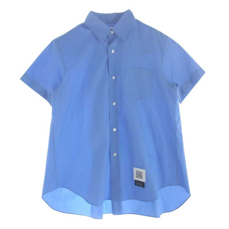 FUMITO GANRYU フミトガンリュウ 20SS FU7-SH-02 Pleated shirt 半袖 シャツ ブルー系 1【美品】【中古】