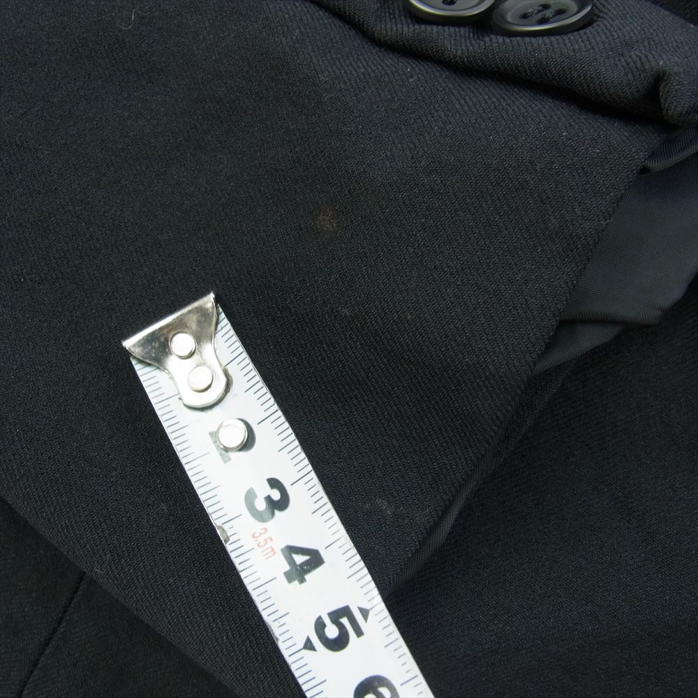 BLACK COMME des GARCONS ブラックコムデギャルソン 09SS 1C-J002 ポリ縮 丸襟 ジャケット ブラック系 M【中古】