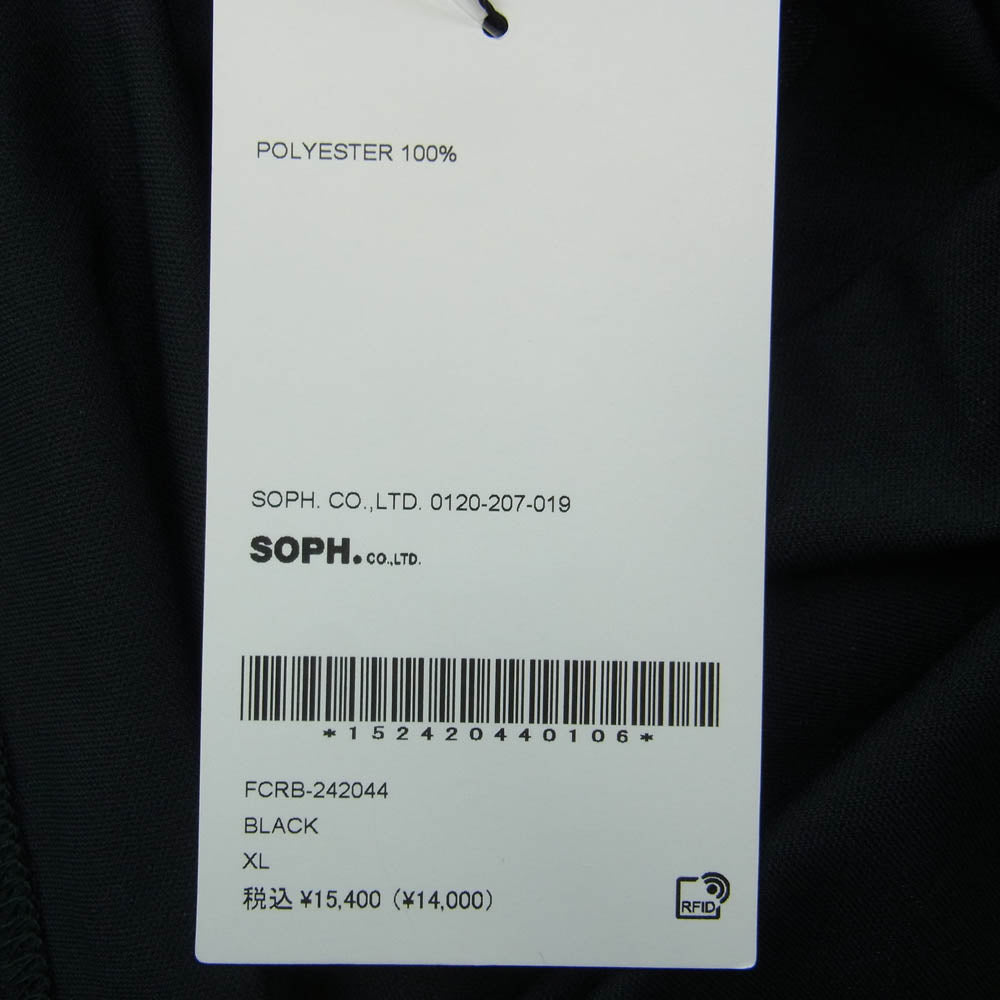 F.C.R.B. エフシーアールビー 24SS FCRB-242044 TEAM TOP S/S チーム Ｔシャツ 半袖 ブラック系 XL【美品】【中古】