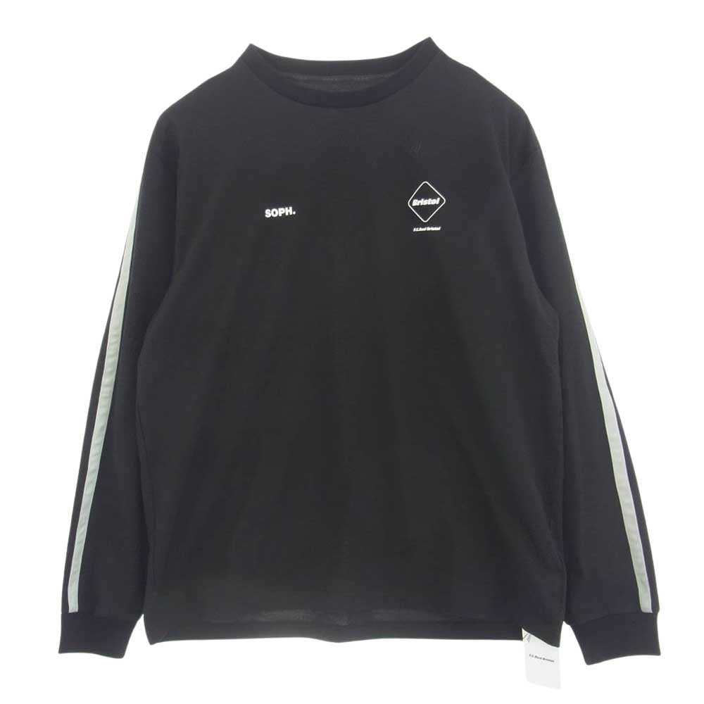 F.C.R.B. エフシーアールビー 24SS FCRB-242038 LINE TEAM L/S BAGGY TEE チーム ロング Ｔシャツ 長袖 カットソー ブラック系 XL【美品】【中古】
