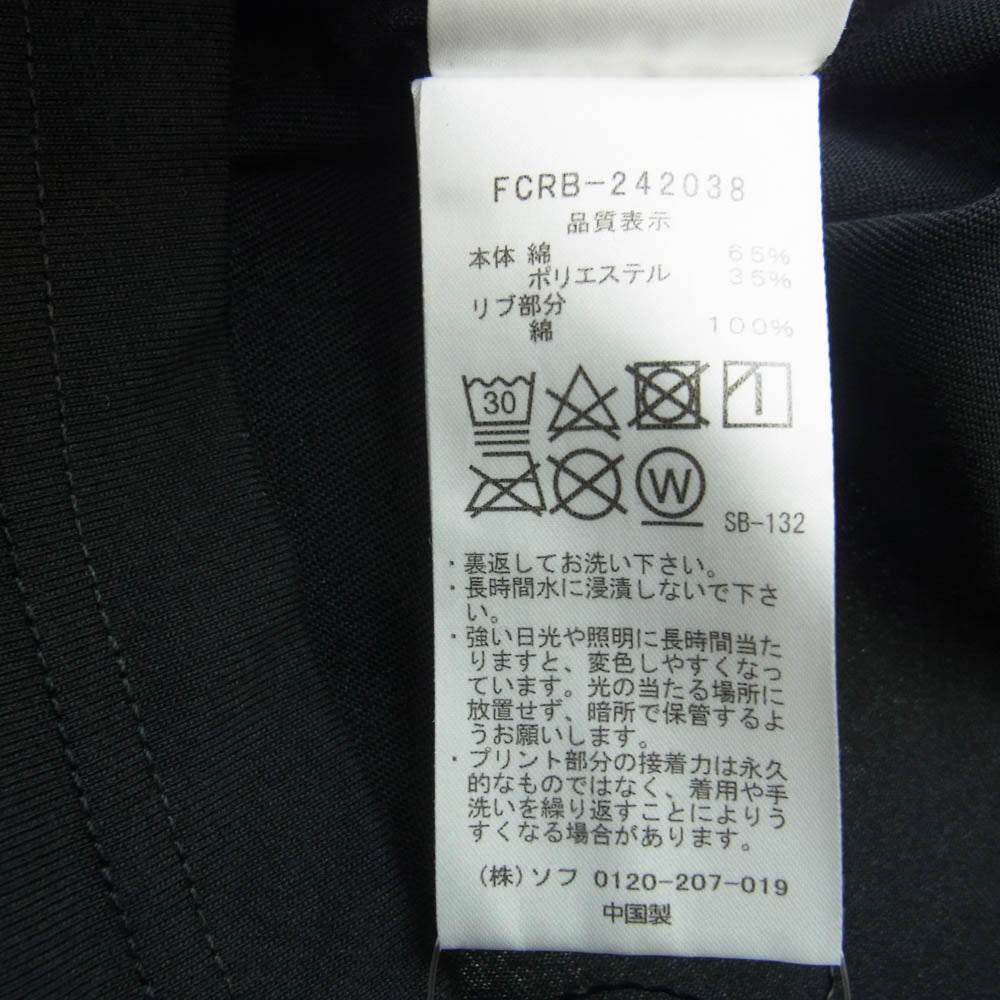 F.C.R.B. エフシーアールビー 24SS FCRB-242038 LINE TEAM L/S BAGGY TEE チーム ロング Ｔシャツ 長袖 カットソー ブラック系 XL【美品】【中古】