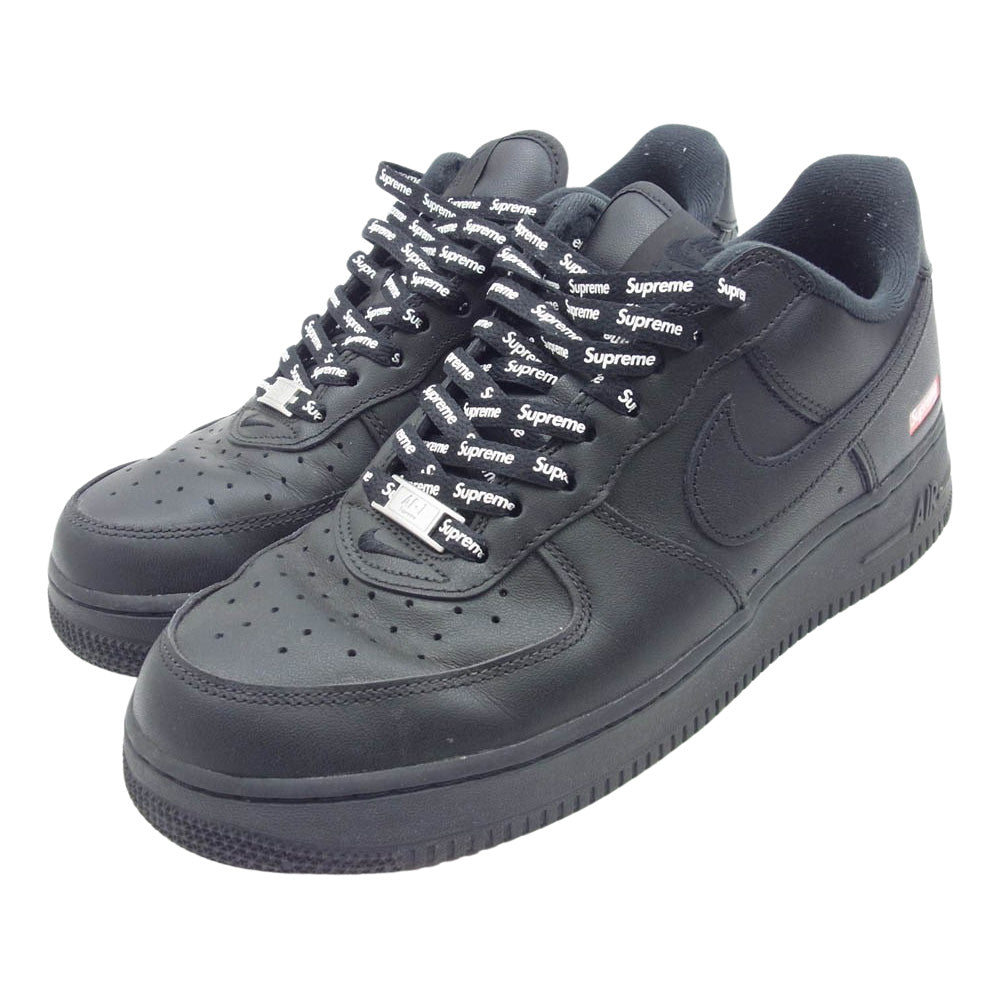 Supreme シュプリーム × NIKE ナイキ CU9225-001 AIR FORCE 1 LOW エアフォース ワン ローカット スニーカー ブラック系 27cm【中古】