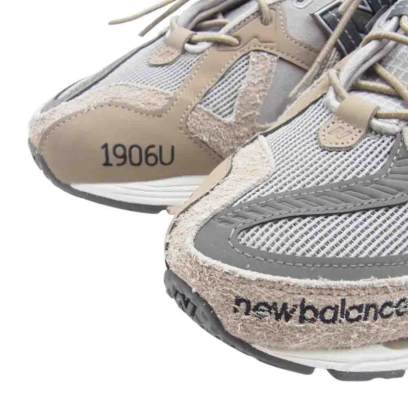 NEW BALANCE ニューバランス M1906NIH × INVINCIBLE インヴィンシブル × N.HOOLYWOOD エヌハリウッド スエード メッシュ ローカット スニーカー ブラウン系 28.5cm【中古】