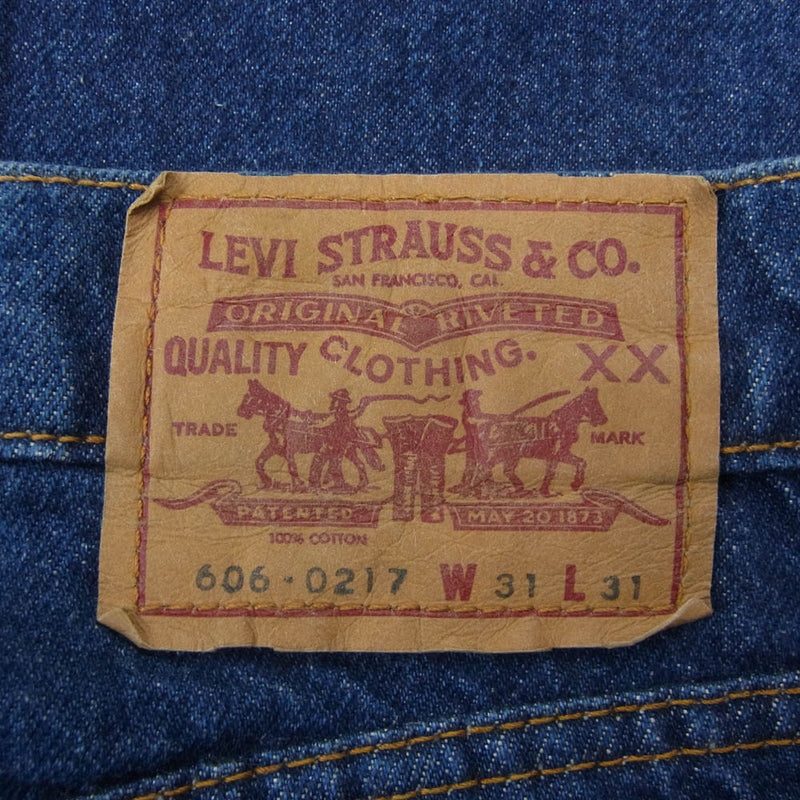 Levi's リーバイス PCL-441P 606 ボタン裏刻印359 テーパード デニムパンツ インディゴブルー系 W31L31【中古】