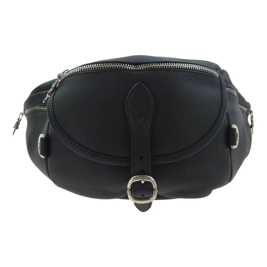 CHROME HEARTS クロムハーツ（原本無） #1 SNAT PACK スナットパック ガンスリンガー レザーウエストバッグ ブラック系【美品】【中古】